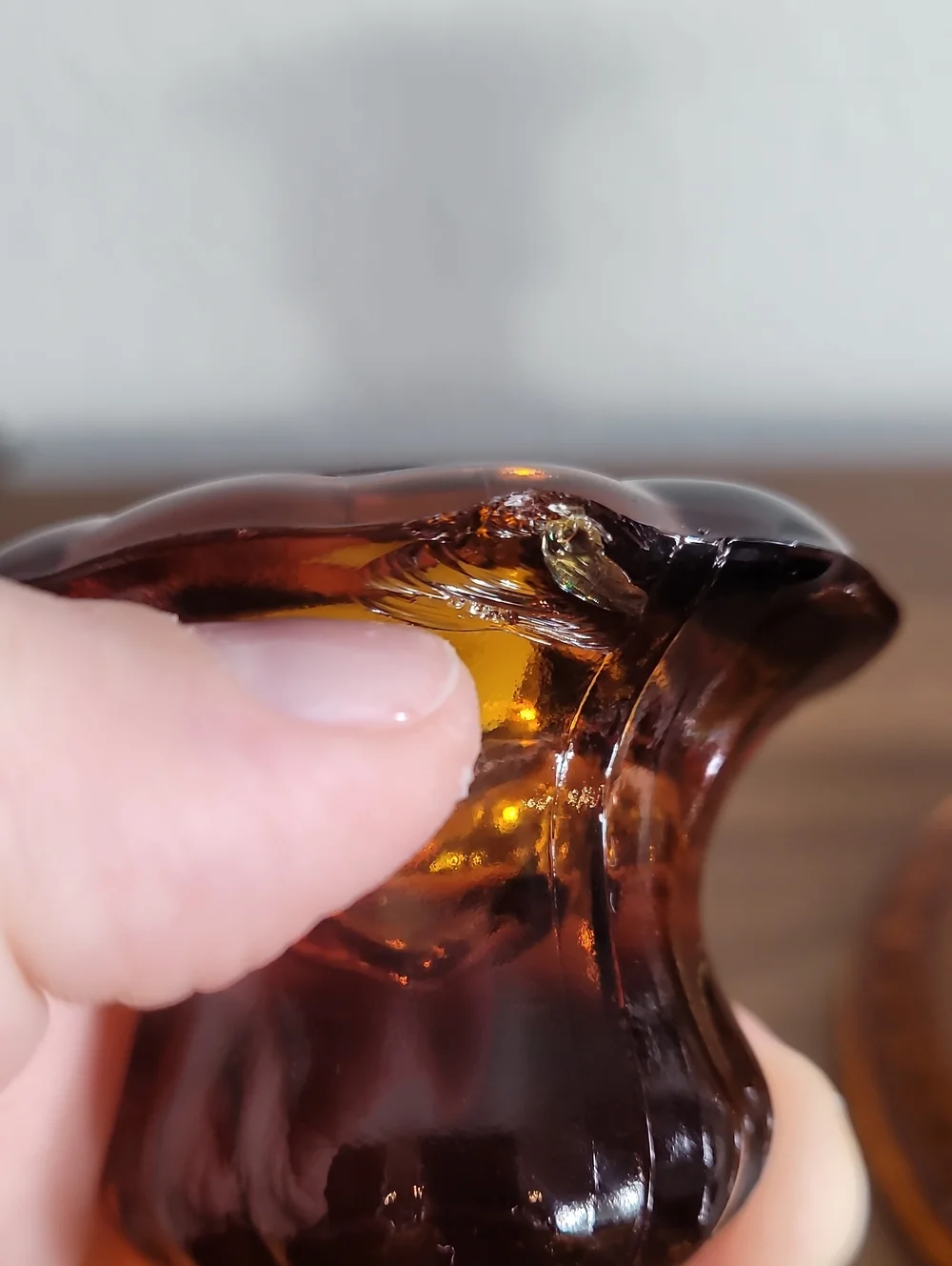Vintage Tiara Indiana Glass Amber Taper Candle Holders Set of 2 Fall Moody